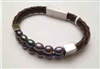 68044 Leather Bracelet with Fresh Water Pearl
