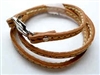 68075 Leather Bracelet with Stainless Steel Claps
