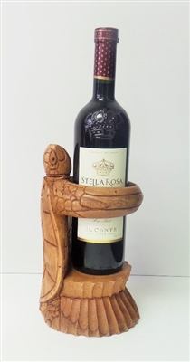 Wood Turtle Wine Holder