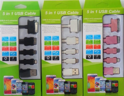 5 in 1 USB Cable