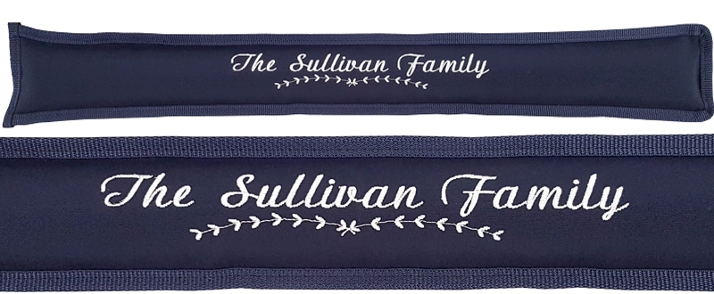 Personalized & Plain Sunbrella Draft Stoppers - A Variety of Colors to Choose From | Nantucket Bound