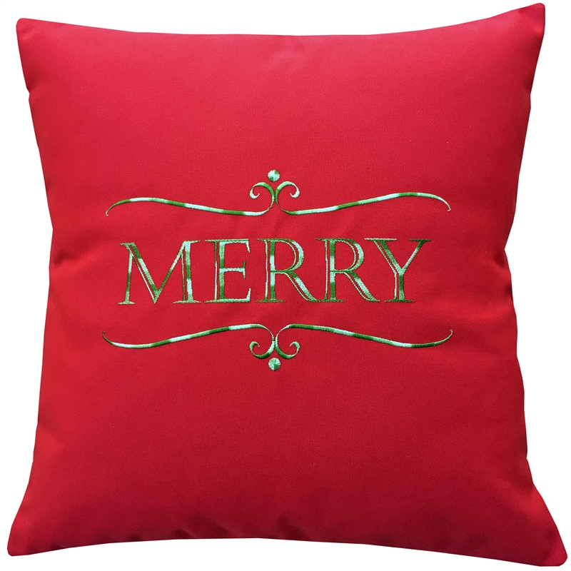 Merry in Red - Seasonal Holiday Pillows | Nantucket Bound