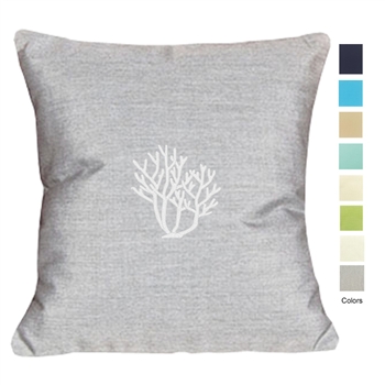 Coastal Cottage Coral Pillow - Unique Coastal Decor | Nantucket Bound