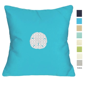 Coastal Cottage Sand Dollar Pillow - Unique Coastal Decor | Nantucket Bound