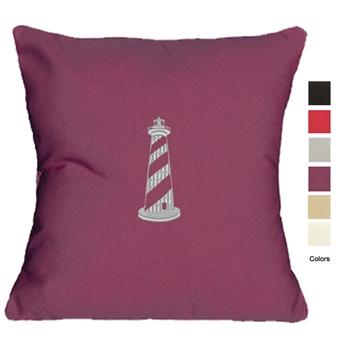 Contemporary Vibe Lighthouse Pillow - Unique Coastal Decor | Nantucket Bound