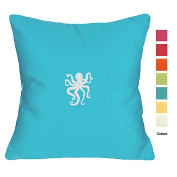 Palm Beach Octopus Pillow - Unique Coastal Decor | Nantucket Bound