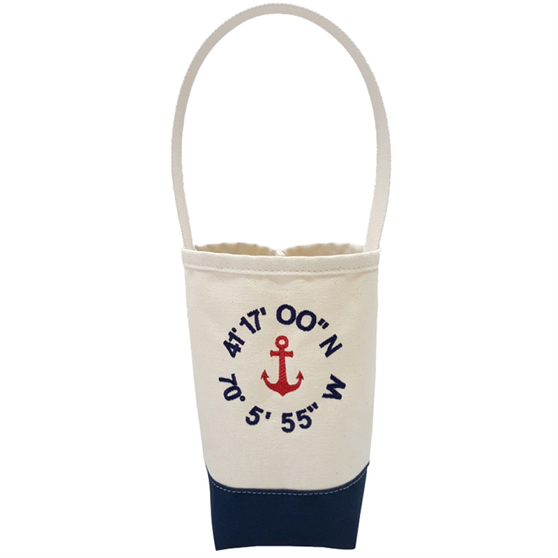 Anchor Wine Tote with Personalized Coordinates