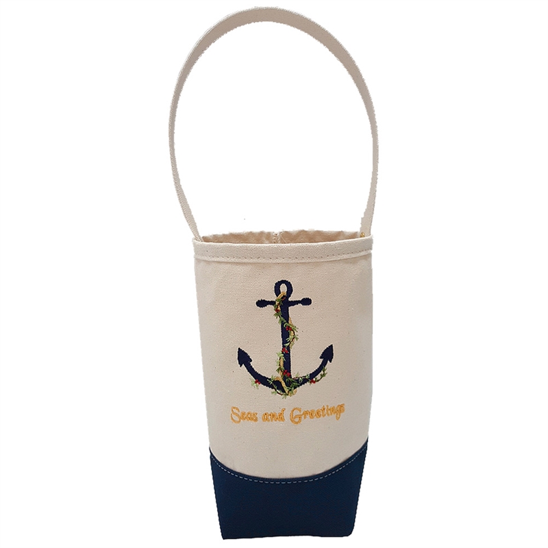 Seas and Greetings Wine Tote