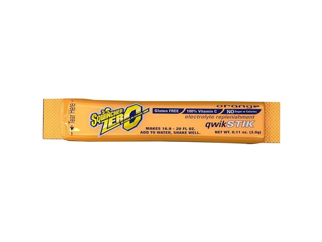 Sqwincher 060100-OR Orange Qwik Stik ZERO - Case of 500