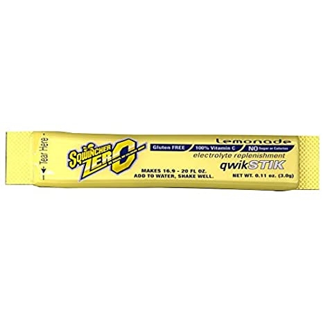 Sqwincher 060103-LA Lemonade Qwik Stik ZERO - Case of 500