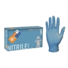 Safety Zone GNDR-1M Disposable Blue Nitrile Powdered Gloves