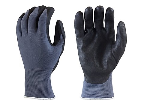 Johnson Wilshire N9673SF Nitrile Coated Palm Dip Glove MD-XL