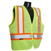 Radians SV22-2ZGM Two-Tone Economy Class 2 Zippered Vest, Hi-Viz Green