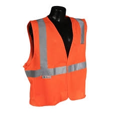Radians Economy SV2OM Class 2 Safety Vest Hi-Viz Orange