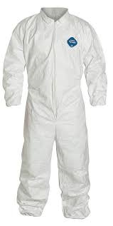 DuPont TY125S Tyvek Coverall, With Elastic Wrists/Ankles