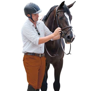 Ovation Men's Euroweave Knee Patch Breech- Rust For Sale!