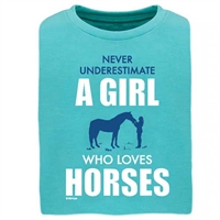 Never Underestimate Girls Short Sleeve T-Shirt- Youth Size For Sale!