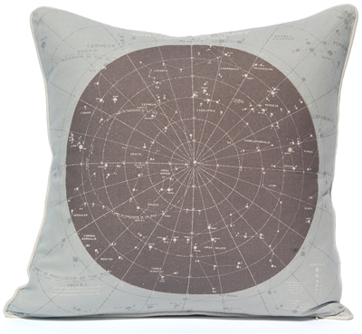 Constellation Chart Pillow - Mist