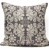 Leaf Square Pillow - Gray