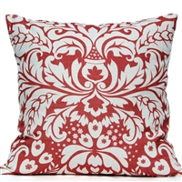 Large Damask Pillow - Watermelon