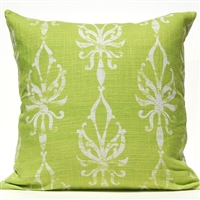 Flourish Ogee Pillow - Green