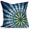 Ornate Compass Pillow - Navy