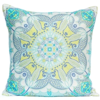 Scarf Print Pillow - Sea