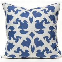 Open Trellis Pillow - Periwinkle