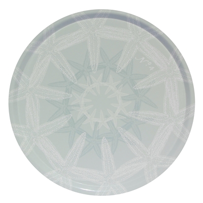 Outdoor Serving Tray - Starfish Suzani Silverberry