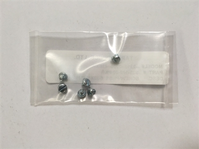 S25-102-00-PKG PAN HEAD SLOTTED SCREW 6-32 X 1/8" QTY ONE 6/PK. FOR STIK-IT 2290/4280 TAPING MACHINE