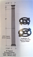 10" x 120" Tapered Structural Column