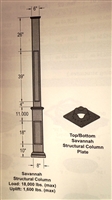 108" Savannah Column w/Trim