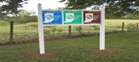 Triple Hoosier Homestead Sign