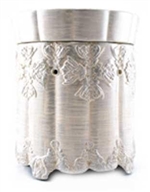 Tyler Candle - Ornate Brushed Platinum - Radiant Fragrance Warmer