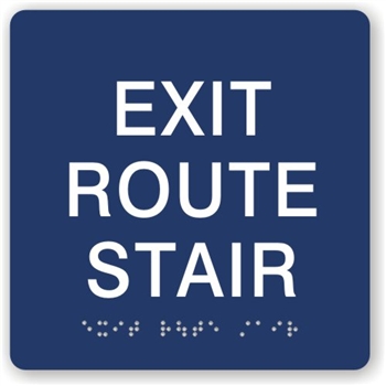 Exit Braille Sign