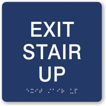 Exit Braille Sign
