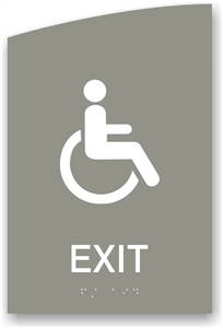 ADA Braille Exit Sign