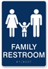 ADA Braille Family Restroom Sign