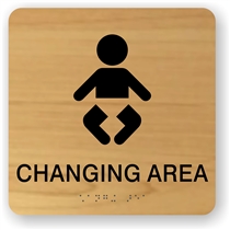 Baby Changing Braille Sign