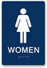 ADA Braille Women's Restroom Sign