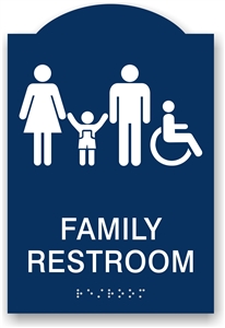 ADA Braille Family Restroom Sign