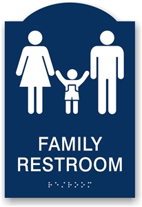 ADA Braille Family Restroom Sign