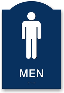 ADA Braille Men's Restroom Sign