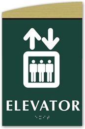 Braille Elevator Sign