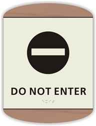 Braille Do Not Enter Sign