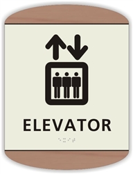 Braille Elevator Sign