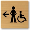 Boy's Directional Restroom Sign