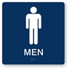 Men's Restroom Braille Sign