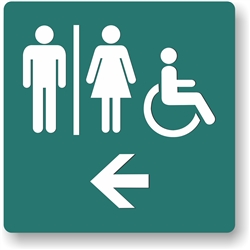 Restroom Directional Restroom Sign