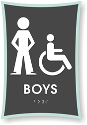 Boy's Braille Sign